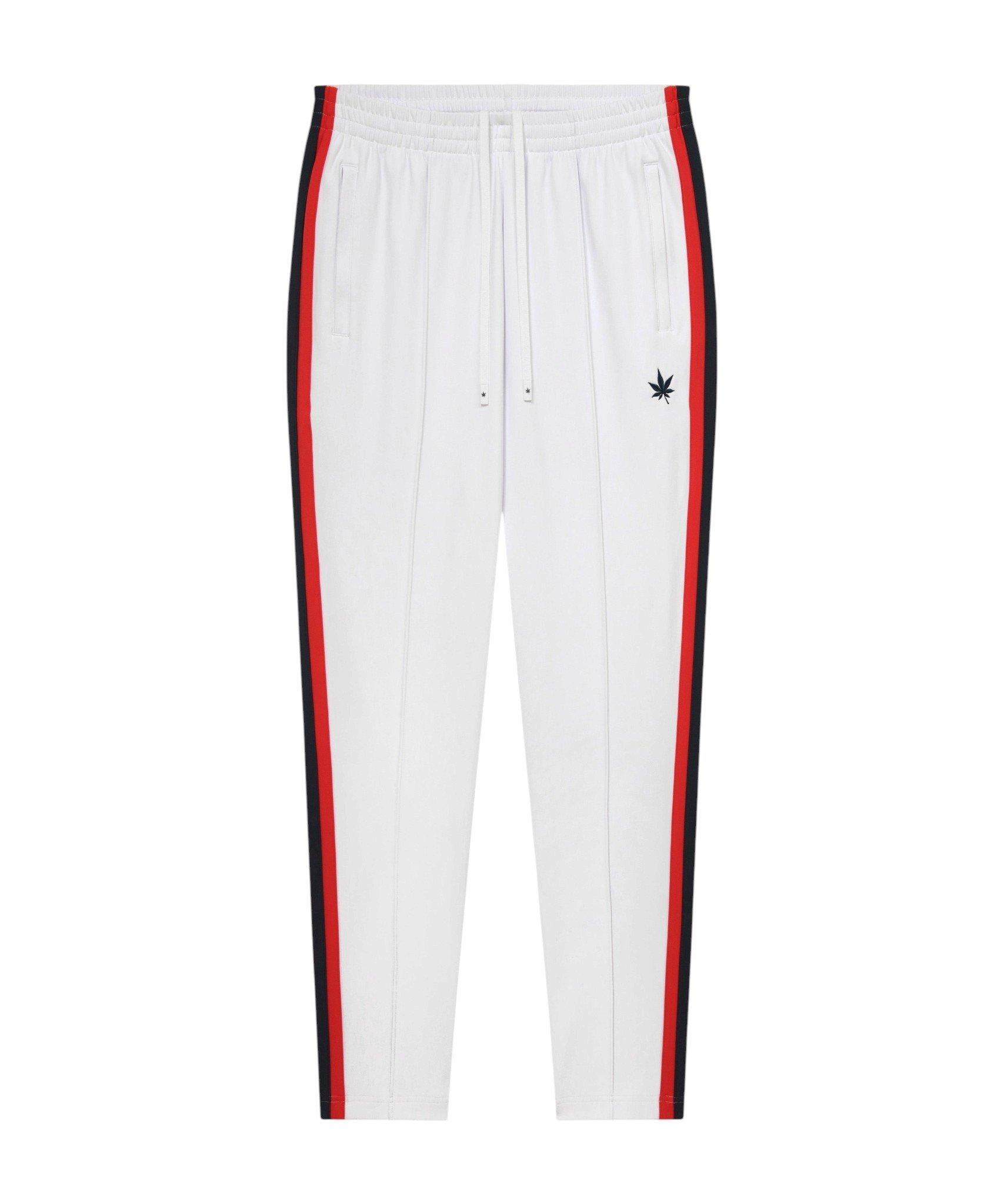 Boast Men's Tipped Warm-Up Pant 2.0 - White/Red/Navy - WHITE/RED/NAVY